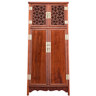 赞比亚血檀家具书柜中式全实木仿古储物柜万历柜非洲小叶紫檀书橱