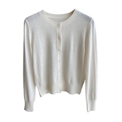 AMR UU◆颜色好美 慵懒风显瘦针织开衫毛衣短款外套女春夏2026新