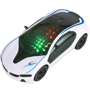 宝宝电动汽车跑车玩具模型儿童发光灯光音乐万向车男孩玩具车