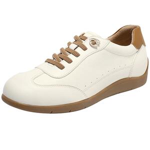 博主同款森达豆乳德训鞋女鞋商场新款休闲运动百搭小白板鞋4ZS20