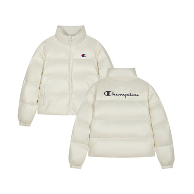 [防泼水]Champion冠军短款羽绒服马甲25冬新款女可拆卸长袖量感
