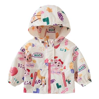 女童外套秋冬洋气冲锋衣