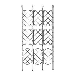 阳台植物爬藤花架喇叭花铁线莲造景屏风盆栽牵牛花攀爬网格架子