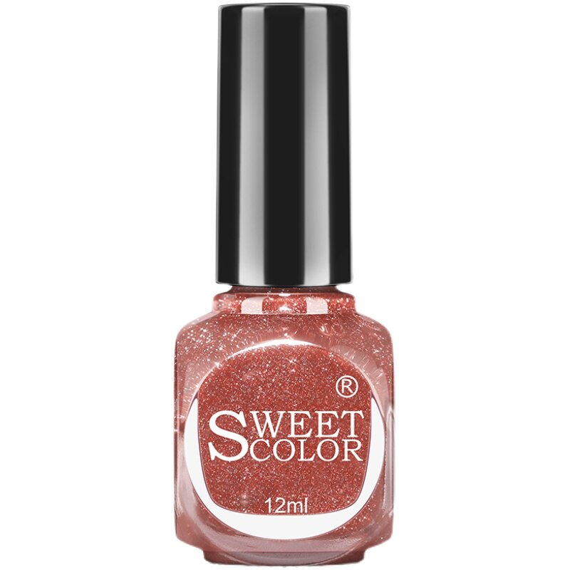 SweetColor爆闪碎钻脚趾甲油女