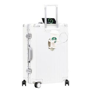 花花公子新款多功能行李箱20寸登机拉杆箱男女万向轮旅行皮箱子26