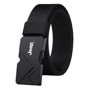 jeep吉普皮带男士尼龙快拆对插扣商务休闲战术帆布弹力裤腰带男款