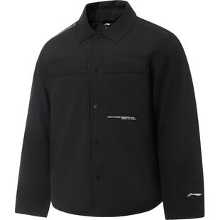李宁户外CF溯|短款羽绒服男士宽松鸭绒运动服休闲宽松外套男式