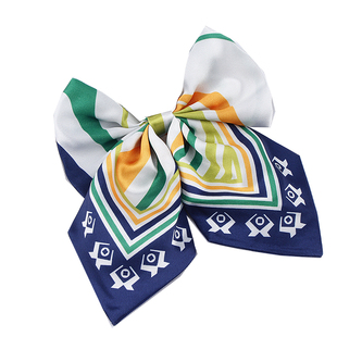 山西农信领结女农村信用社领花免打女士蝴蝶结定做领结信合丝巾