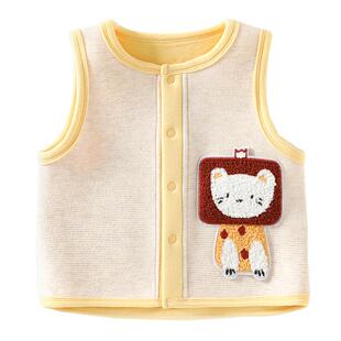 婴儿马甲春秋外穿小月龄洋气宝宝保暖背心男女童早春坎肩马夹a类9