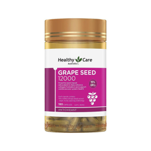 澳洲HealthyCare HC葡萄籽200粒原花青素提取物皙颜嫩肤58000mg