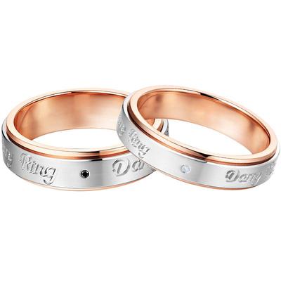 DR情侣对戒结婚钻石戒指定制