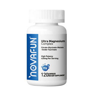 美国Novafun诺维芬原装进口甘氨酸镁五合一镁女性补充剂成人睡眠