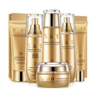 一枝春黄金蜗牛原液六件套礼盒装舒润保湿补水面部护理护肤品套装