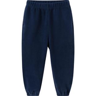 巴拉巴拉儿童裤子男童女童睡裤秋冬季款童装中大童宝宝摇粒绒家居