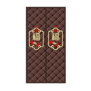 强磁闭合加大坠重防风保暖棉门帘