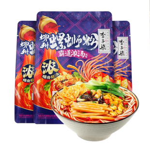 李子柒霸道浓汤柳州螺蛳粉403g 广西米粉螺丝粉充饥夜宵速食食品