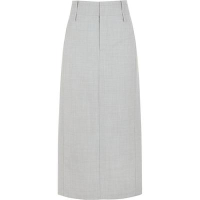 LESS澳大利亚美丽诺羊毛直筒腰裙