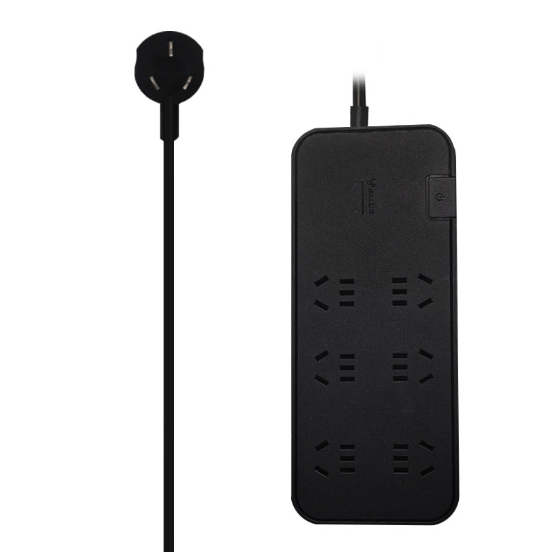 公牛GN-H3060插座插排拖线板抗电涌 超大间距 过载保护 6孔3米