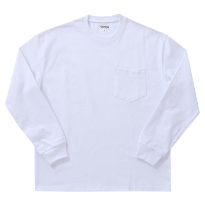 柴米长袖美式复古重磅长袖T恤