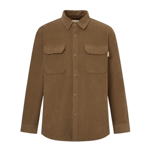 POLOWALK男式外套2025秋季新品时尚工装休闲风翻领加绒男装外套