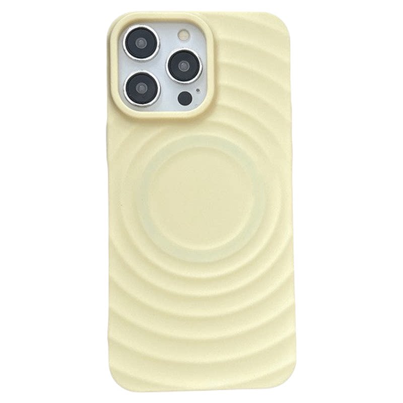 波漾纹iPhone18ProMax纯色磁吸包