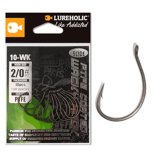Lureholic倒钓钩Wacky钓组鱼钩路亚黑坑鲈鱼曲柄倒吊高碳高强度