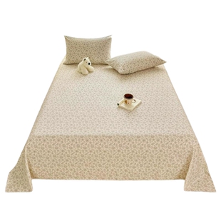 A类双层纱床单2026新款四季通用学生宿舍单人非全纯棉被单三件套