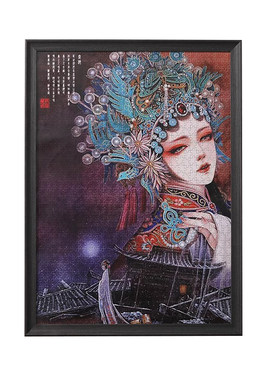 实木拼图相框画框空框定制专用