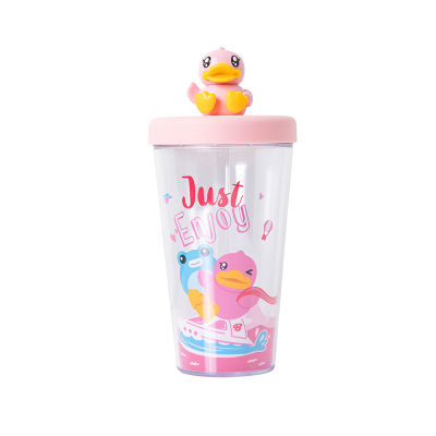 B.DuckxFace联名可爱吸管杯