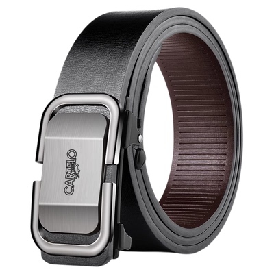 卡帝乐鳄鱼男士内穿自动扣腰带