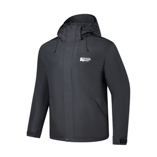 中国乔丹三合一冲锋衣硬壳男女同款冬季可拆卸帽防暴雨户外登山服