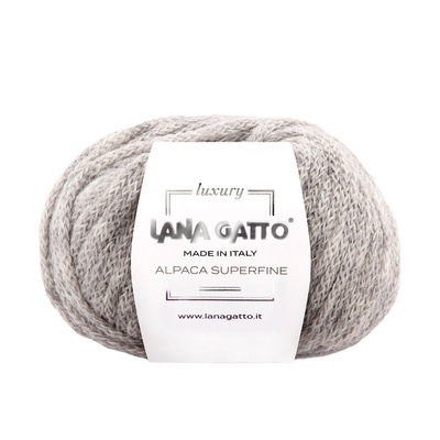 Lana Gatto alpaca superfine进口柔软羊驼链条粗线毛衣围巾毛线