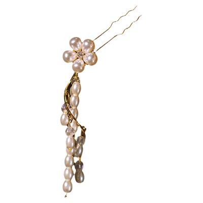 格格间珍珠点缀小钗百搭唐风