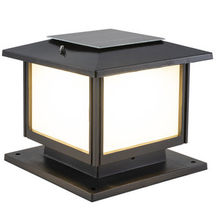 暖朵柱头灯太阳能灯户外庭院灯防水家用别墅大门围墙门柱铝型材灯