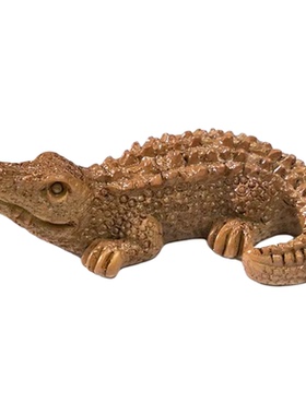 微景观仿真扬子鳄桌面造景小摆件