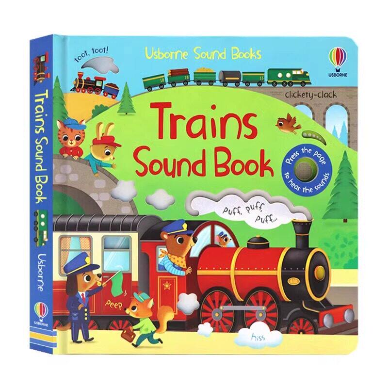 Usborne火车发声书英文原版绘本