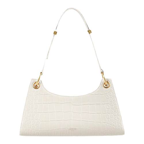 Apede Mod/刘亦菲钟楚曦明星同款渐变色鳄鱼纹牛皮腋下包青蛙包女