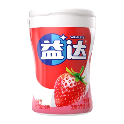 益达草莓味无糖木糖醇口香糖