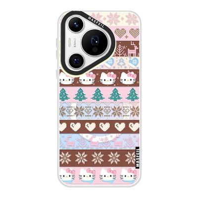 MASFEIL × 冬日凯蒂适用华为Pura70Pro手机壳p60新款磁吸带支架p40pro+保护套可爱新年p50全包女高级感Ultra