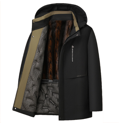 啄木鸟冬季加绒中老年保暖外套