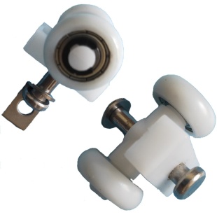 新款老款折叠门滑轮推拉滚轮上轮轨道钛镁合金门小折叠门五金配件