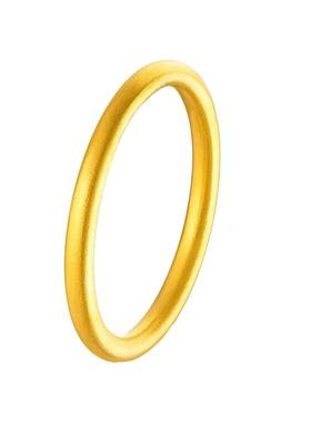 素圈仿真黄金戒指古法传承实心