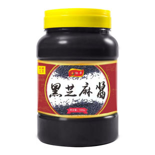石磨纯正黑芝麻酱纯芝麻瓶装拌酸奶抹吐司面包烘焙可自做黑芝麻糊