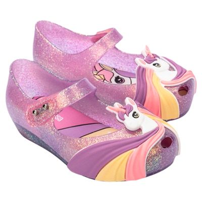 Melissa梅丽莎春季新款小童独角兽鱼嘴芭蕾鞋儿童单鞋凉鞋35917