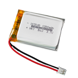 头灯电池103040聚合物锂电池1200毫安大容量3.7V蓝牙音箱循环充电