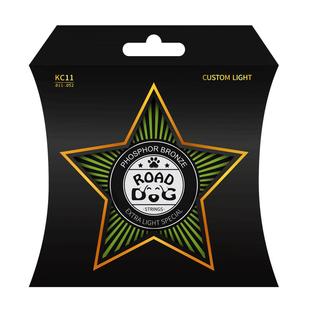 路狗琴弦民谣吉他琴弦一套6根磷铜镀膜木吉它弦线全套配件1弦KC12