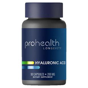 美国ProHealth透明质酸Hyaluronic Acid 200mg90胶囊保持年轻肌肤