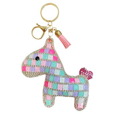 网红满钻小马汽车钥匙扣链女精致可爱书包挂件生日新年送礼物饰品