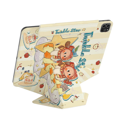 ipadpro保护壳11代磁吸双面夹10代保护套增高支架横竖旋转air6适用苹果5平板mini7拆分4笔槽搭扣13寸防弯轻薄