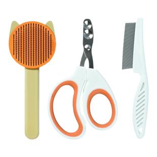 宠物指甲剪猫专用猫咪剪刀三件套爪脚趾刀钳神器小猫梳子用品大全